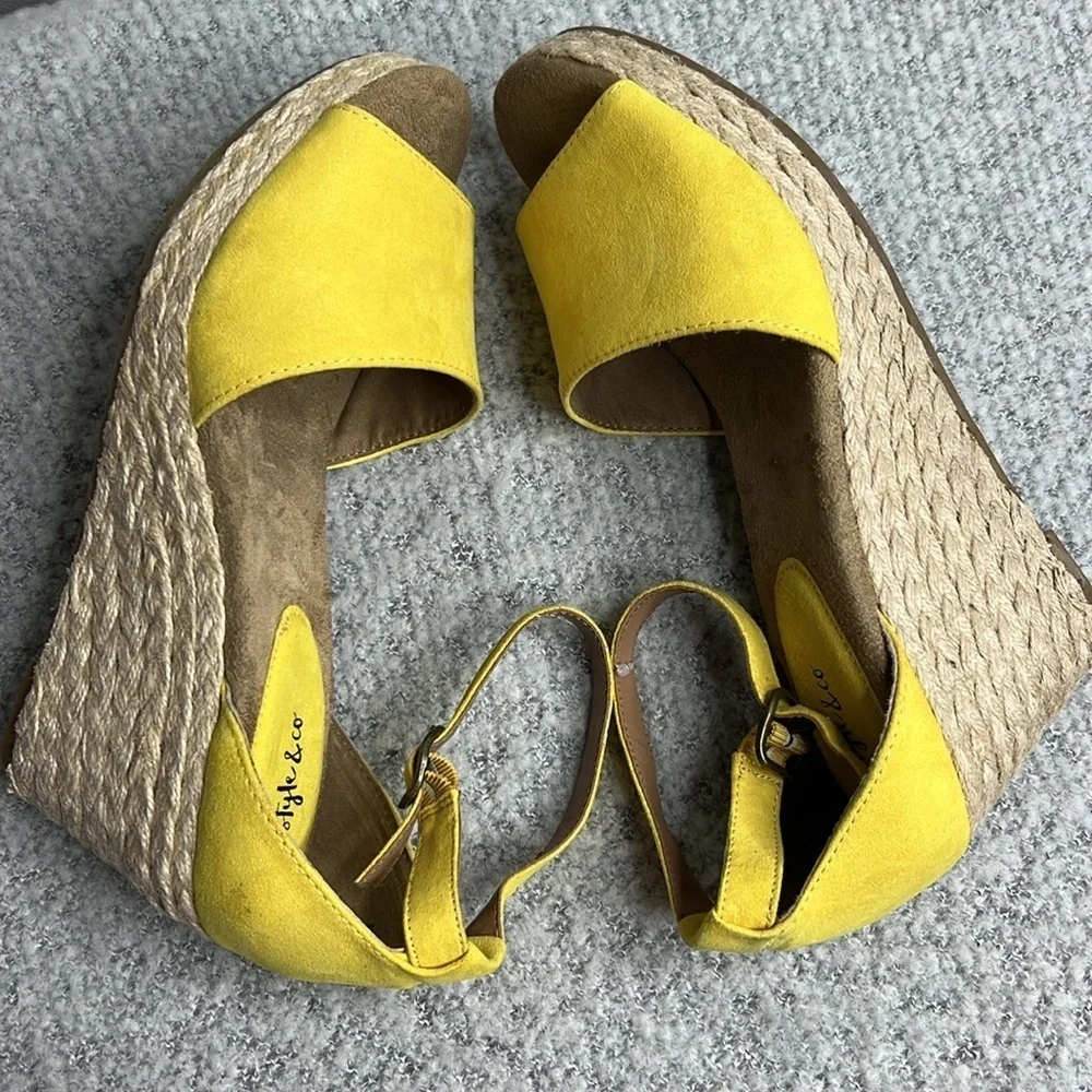 Style & Co. Womens Seleeney Open Toe‎ Casual Platform - NWOT